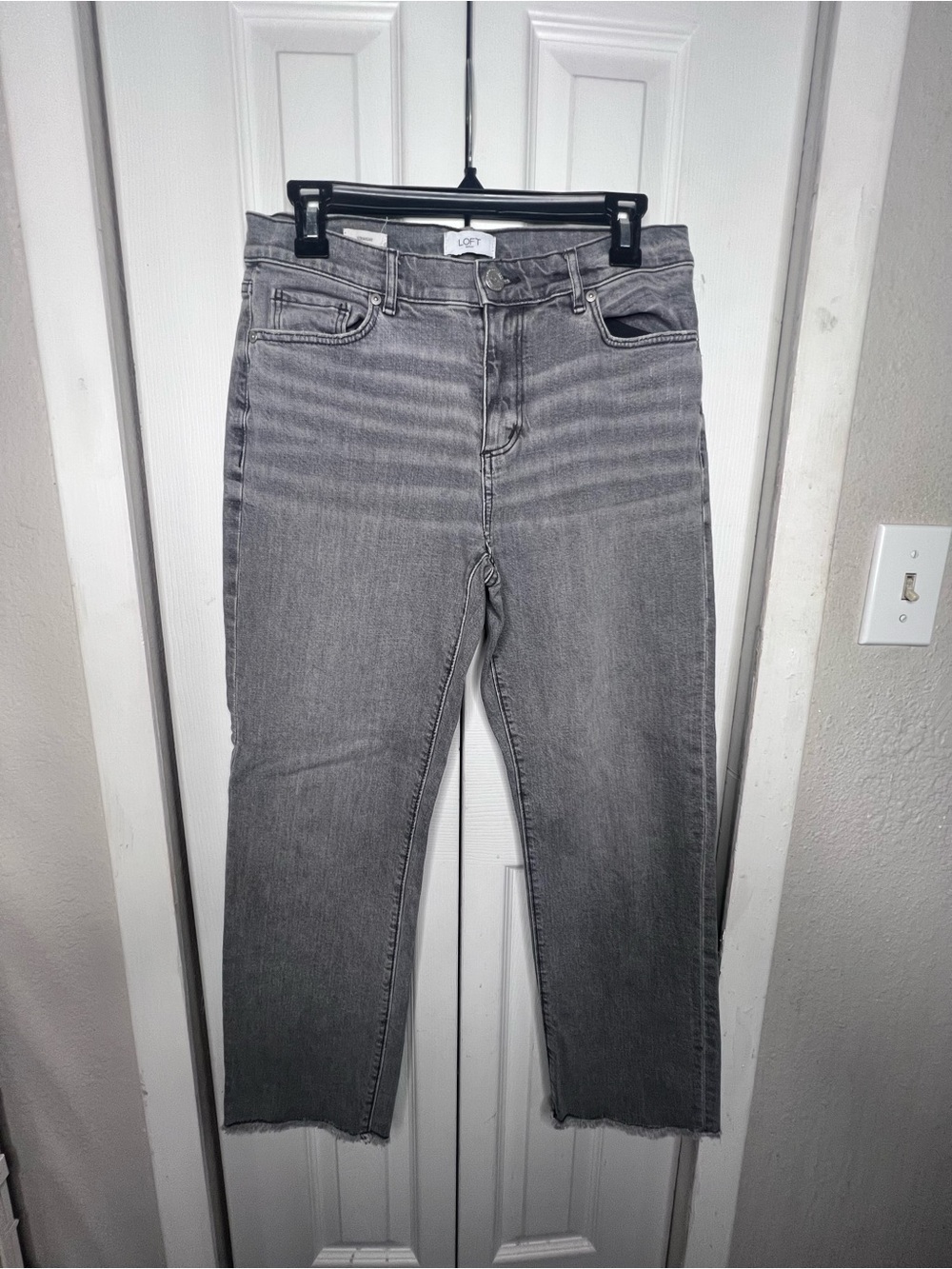 LOFT Men's Gray Straight Jeans